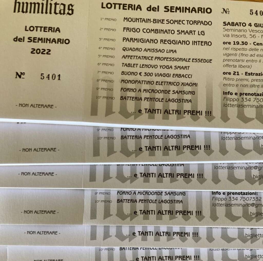 Lotteria del Seminario di Faenza 2022